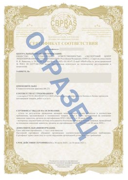 Образец Сертификат СТО 01.064.00220722.2-2020 Муравленко Сертификат СТО 01.064.00220722.2-2020 