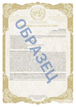 Образец Приложение к СТО 01.064.00220722.2-2020 Муравленко Сертификат СТО 01.064.00220722.2-2020 